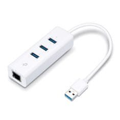 TP-Link UE330 USB 3.0 to Gigabit ethernet RJ45 10/100/1000Mbps, 3x USB hub