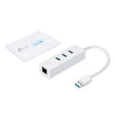 TP-Link UE330 USB 3.0 to Gigabit ethernet RJ45 10/100/1000Mbps, 3x USB hub