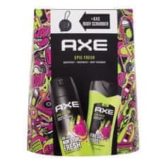 Axe Epic Fresh 3in1 Set gel za prhanje 250 ml + deodorant 150 ml + gobica za umivanje za moške