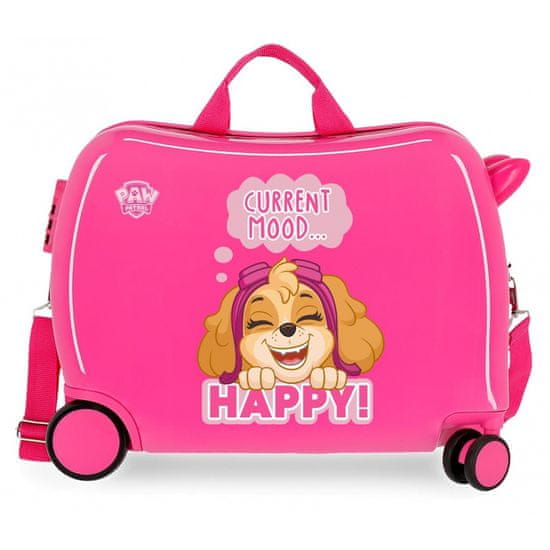 Jada Toys Otroški potovalni kovček na kolesih / otroški voziček PAW PATROL Pink, 38L, 2199823