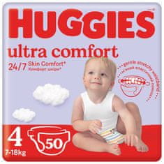 Huggies HUGGIES plenice za enkratno uporabo Little Movers 4 (7-18 kg) 50 kosov