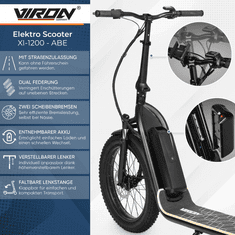 Viron Električni skiro XI-1200-S - črn