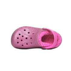 Crocs Cokle roza 33 EU Baya Lined Glitter Clog K