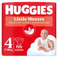 Huggies HUGGIES plenice za enkratno uporabo Little Movers 4 (7-18 kg) 66 kosov