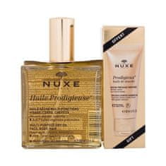 Nuxe Huile Prodigieuse Multi-Purpose Dry Oil Set suho olje Huile Prodigieuse Multi-Purpose Dry Oil 100 ml + oljni gel za prhanje Prodigieux Precious Scented Shower Oil 30 ml za ženske