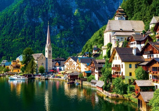 Grafika Puzzle Hallstatt, Avstrija 1000 kosov