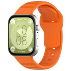 BStrap Silicone pašček za Huawei Watch Fit 3, orange