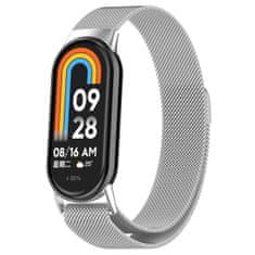 BStrap Milanese pašček za Xiaomi Smart Band 8 / 9, silver