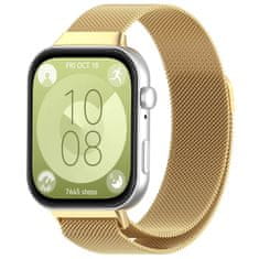 BStrap Milanese pašček za Huawei Watch Fit 3, gold