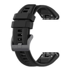 BStrap Silicone Carson pašček za Garmin Fenix 5s / 5s Plus / 6s / 6s Pro / 7s / 8 43mm, black