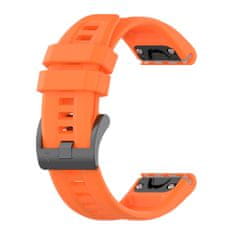 BStrap Silicone Carson pašček za Garmin Fenix 5 / 6 / 6 Pro / 7 / 8 / E 47mm, orange