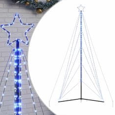 Vidaxl Lučke za novoletno jelko 615 LED diod modre 404,5 cm