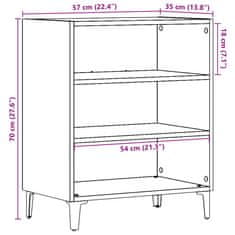 Vidaxl Komoda starinski les 57x35x75 cm inženirski les