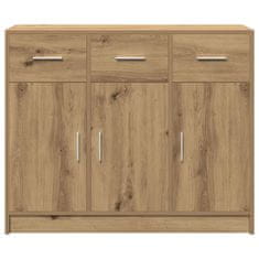 Vidaxl Sideboard artisian hrast 91x28x75 cm konstruiran les