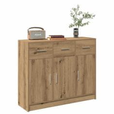 shumee vidaXL Sideboard artisian hrast 91x28x75 cm konstruiran les