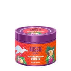 Aussie SOS Supercharged Repair Hair Mask obnovitvena in negovalna maska za poškodovane lase 500 ml za ženske