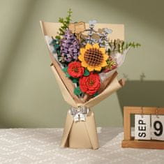 RoboTime 3D lesena sestavljanka Bouquet