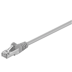 Goobay Goobay | CAT 5e | Omrežni kabel | Foliran neekraniran zvit par (F/UTP) | Moški | RJ-45 | Siva | 10 m