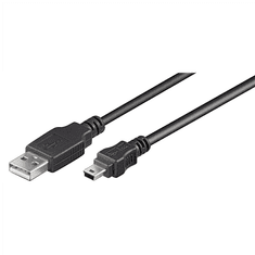 Goobay Goobay | Kabel USB | Moški | 4-pinski USB tipa A | Moški | Črna | Mini-USB tipa B | 3 m