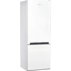 Indesit INDESIT | LI6 S1E W | Hladilnik | Razred energijske učinkovitosti F | Prostostoječi | Kombinirani | Višina 158,8 cm | Neto prostornina hladilnika 197 L | Neto prostornina zamrzovalnika 75 L | 39 dB | 