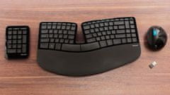 Microsoft Microsoft | Tipkovnica in miška | Sculpt Ergonomic Desktop | Standardna | Brezžična | Vključena miška | RU | Črna | USB | Numerična tipkovnica