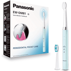 Panasonic Panasonic | EW-DM81-G503 | Električna zobna ščetka | Polnilna | Za odrasle | Število vključenih glav ščetke 2 | Število načinov ščetkanja 2 | Sonična tehnologija | Bela