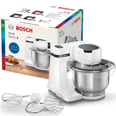 Bosch Bosch | MUMS2EW00 | 700 W | Kuhinjski stroj serije MUM | Število hitrosti 4 | Prostornina posode 3,8 L | Bela