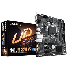 Gigabyte Gigabyte | H410M S2H V2 1.0 M/B | Družina procesorjev Intel | Procesorska vtičnica LGA1200 | DDR4 DIMM | Pomnilniške reže 2 | Podprti vmesniki trdega diska SATA, M.2 | Število priključkov SATA 4 | Čip