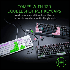 Razer Razer | Komplet za nadgradnjo | Podstavek za tipke PBT | N/A | N/A | ZDA | Mercury White