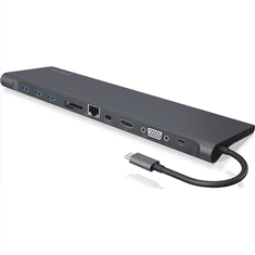 RaidSonic Raidsonic | Icy Box | IB-DK2102-C DockingStation | DockingStation | Število vrat Ethernet LAN (RJ-45) 1 | Število vrat VGA (D-Sub) 1 | Število vrat DisplayPorts | Število vrat USB 3.0 (3.1 Gen 1) tipa