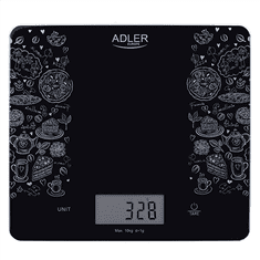 Adler Adler | Kuhinjske tehtnice | AD 3171 | Največja teža (nosilnost) 10 kg | Gradacija 1 g | Tip zaslona LCD | Črna