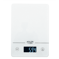 Adler Adler | Kuhinjske tehtnice | AD 3170 | Največja teža (nosilnost) 15 kg | Gradacija 1 g | Tip zaslona LCD | Bela