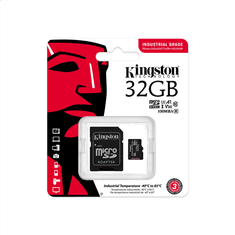 Kingston Kingston | UHS-I | 32 GB | industrijska kartica MicroSDHC/SDXC | Flash pomnilnik razreda 10, UHS-I, U3, V30, A1