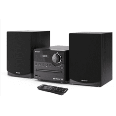 Sharp Sharp XL-B517D(BK) Hi-Fi mikrosistem, CD/FM/USB/Bluetooth v5.0, Aux-in, 45 W, črn Sharp | Hi-Fi mikrosistem | XL-B517D(BK) | USB vhod | AUX-in | Bluetooth | CD predvajalnik | Črna | Radio