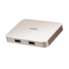 Aten Aten | USB-C 4K Ultra Mini Dock z Power Pass-through | Porty Ethernet LAN (RJ-45) | Porty VGA (D-Sub) w quantities | Porty USB 3.0 (3.1 Gen 1) Type-C w quantities 1 | Porty USB 3.0 (3.1 Gen 1) w quant