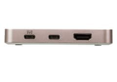 Aten Aten | USB-C 4K Ultra Mini Dock z Power Pass-through | Porty Ethernet LAN (RJ-45) | Porty VGA (D-Sub) w quantities | Porty USB 3.0 (3.1 Gen 1) Type-C w quantities 1 | Porty USB 3.0 (3.1 Gen 1) w quant