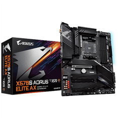 Gigabyte Gigabyte | X570S AORUS ELITE AX 1.1 M/B | Družina procesorjev AMD | Procesorska vtičnica AM4 | DDR4 DIMM | Pomnilniške reže 4 | Podprti vmesniki trdega diska SATA, M.2 | Število priključkov SATA 6 | Č