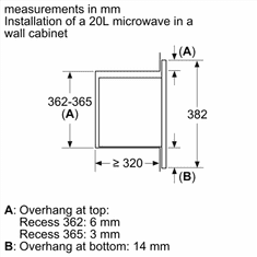 Bosch Bosch | BFL523MW3 | Vgradna mikrovalovna pečica | 800 W | Bela