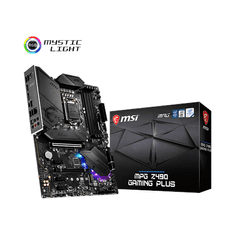 MSI MSI | MPG Z490 GAMING PLUS | Družina procesorjev Intel | Procesorska vtičnica LGA1200 | DDR4 DIMM | Pomnilniške reže 4 | Podprti vmesniki za trdi disk SATA, M.2 | Število priključkov SATA 6 | Čipovski