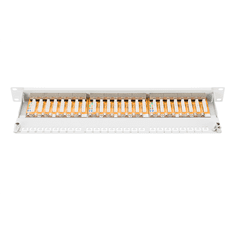 Digitus Digitus | Patch Panel | DN-91624S | Bela | Kategorija: CAT 6; Vrati: 24 x RJ45; Vzdržljivost: 7,7 kg; Sila vstavljanja: 1: 30N max | 48,2 x 4,4 x 10,9 cm