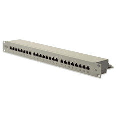 Digitus Digitus | Patch Panel | DN-91524S | Bela | Kategorija: CAT 5e; Vrati: 24 x RJ45; vzdržljivost: 7,7 kg; sila vstavljanja: največ 30 N | 48,2 x 4,4 x 10,9 cm