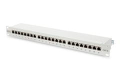 Digitus Digitus | Patch Panel | DN-91624S | Bela | Kategorija: CAT 6; Vrati: 24 x RJ45; Vzdržljivost: 7,7 kg; Sila vstavljanja: 1: 30N max | 48,2 x 4,4 x 10,9 cm