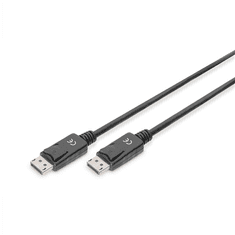 Digitus Digitus | Kabel DisplayPort | Moški | 20-pinski DisplayPort | Moški | 20-pinski DisplayPort | 1 m | Črna