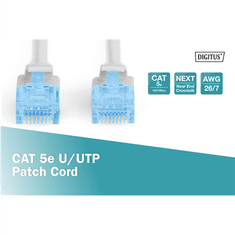 Digitus Digitus | CAT 5e | UTP povezovalni kabel | moški | RJ-45 | siva | 3 m