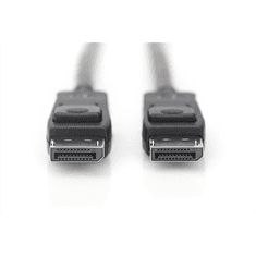 Digitus Digitus | Kabel DisplayPort | Moški | 20-pinski DisplayPort | Moški | Črna | 20-pinski DisplayPort | 1 m