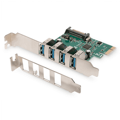 Digitus Digitus | Adapter USB | USB 2.0 | SuperSpeed USB 3.0 | PCI Express 2.0 x1