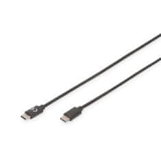 Digitus Digitus | Kabel USB-C | moški | 24-pinski USB-C | moški | Črna | 24-pinski USB-C | 3 m