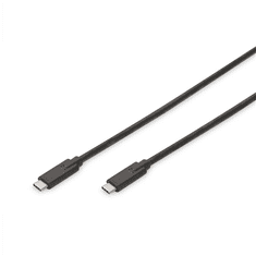 Digitus Digitus | Kabel USB-C | moški | 24-pinski USB-C | moški | črna | 24-pinski USB-C | 1 m