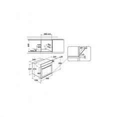 Hotpoint Hotpoint | FI7 861 SH BL HA | vgradna pečica | 73 L | večnamenska | AquaSmart | elektronska | da | višina 59,5 cm | širina 59,5 cm | črna