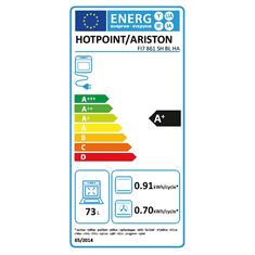 Hotpoint Hotpoint | FI7 861 SH BL HA | vgradna pečica | 73 L | večnamenska | AquaSmart | elektronska | da | višina 59,5 cm | širina 59,5 cm | črna